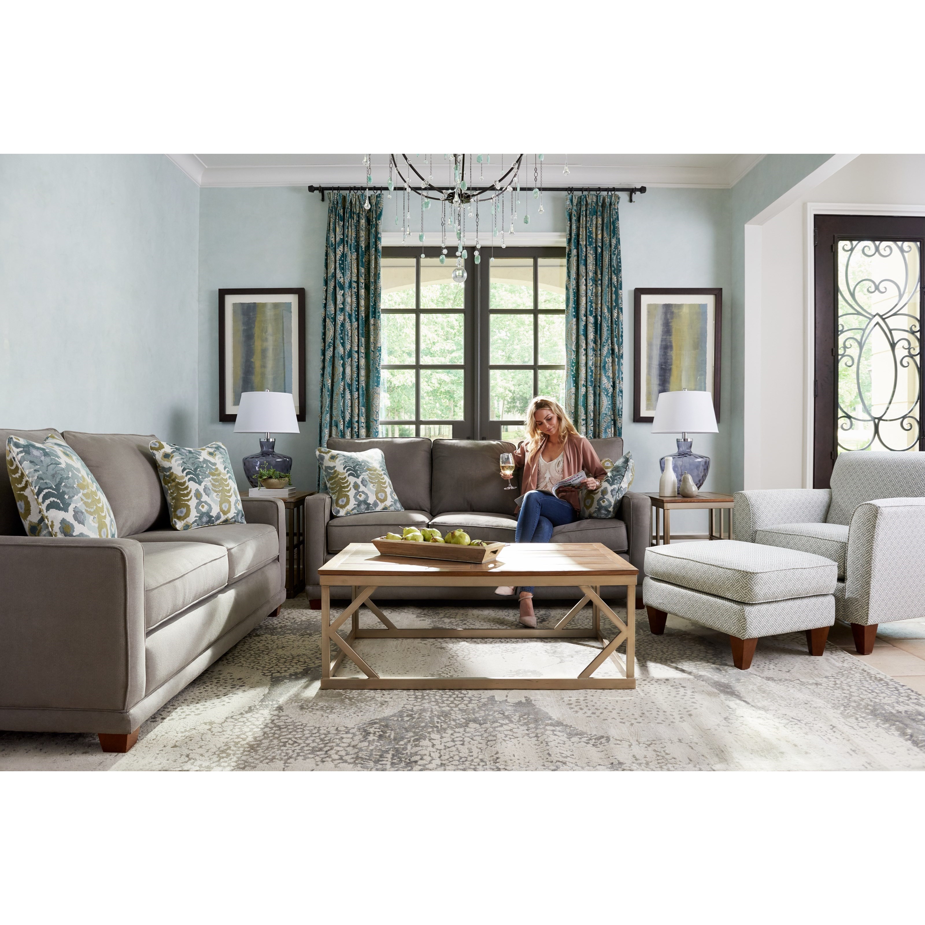 LaZBoy Kennedy Transitional Queen Sleep Sofa